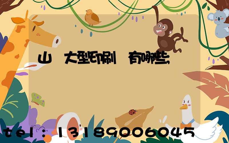 山東大型印刷廠有哪些