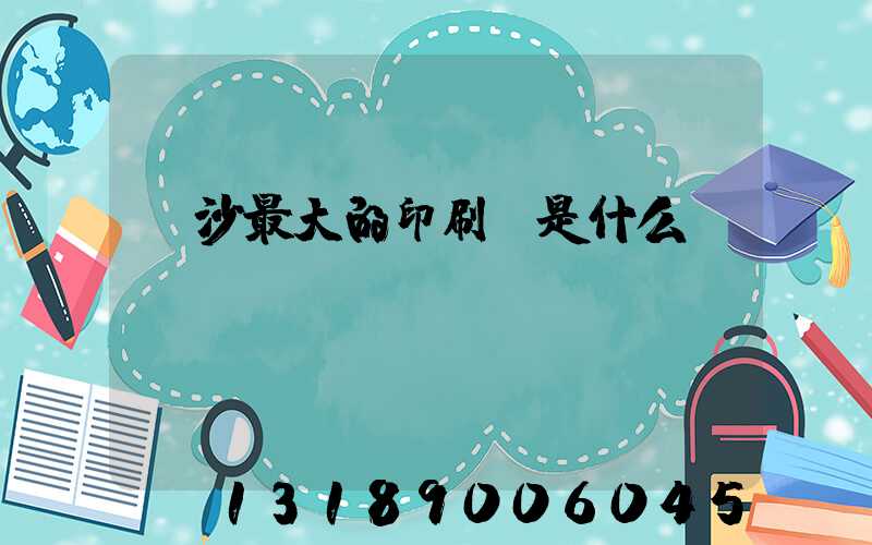 長沙最大的印刷廠是什么廠